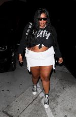 LIZZO Out for Dinner at Craig