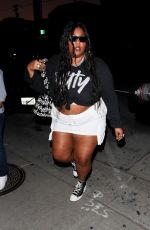 LIZZO Out for Dinner at Craig