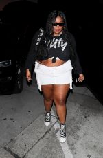 LIZZO Out for Dinner at Craig