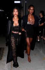 LORI HARVEY and JUSTINE SKYE Leaves Kendall Jenner