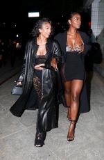 LORI HARVEY and JUSTINE SKYE Leaves Kendall Jenner