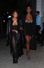 LORI HARVEY and JUSTINE SKYE Leaves Kendall Jenner