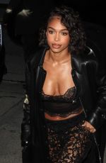 LORI HARVEY and JUSTINE SKYE Leaves Kendall Jenner