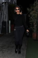 LORI HARVEY Leaves Giorgio Baldi in Santa Monica 06/10/2023