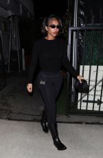 LORI HARVEY Leaves Giorgio Baldi in Santa Monica 06/10/2023
