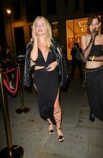 LOTTIE MOSS Arrives at Marc Jacques Burton x Machine Gun Kelly Party at Bacchanalia in London 05/31/2023