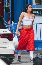 LOURDES LEON Out with Her Dad Carlos Leon on Father