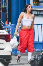 LOURDES LEON Out with Her Dad Carlos Leon on Father