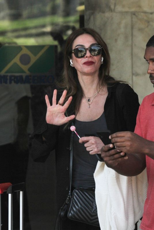 LUCIANA GIMENEZ Arrives at Santos Dumont Airport in Rio de Janeiro 06/09/2023