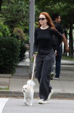 MADELAINE PETSCH Out with Her Dog in Vancouver 06/18/2023
