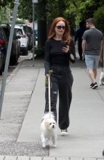 MADELAINE PETSCH Out with Her Dog in Vancouver 06/18/2023