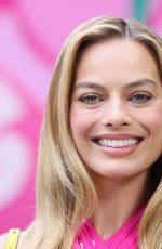 MARGOT ROBBIE at Barbie Photocall in Los Angeles 06/25/2023