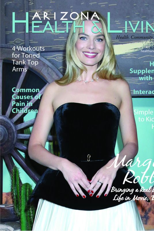 MARGOT ROBBIE on the Cover of Arizona Health & Living Magazine, July 2023
