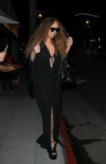 MARIAH CAREY Leaves a Dinner Date in Beverly Hills 05/31/2023