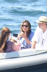 MARISKA HARGITAY and Peter Hermann Back to Their Yacht After a Trip to Sorrento on Amalfi Coast 06/19/2023