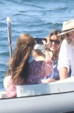 MARISKA HARGITAY and Peter Hermann Back to Their Yacht After a Trip to Sorrento on Amalfi Coast 06/19/2023
