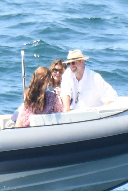 MARISKA HARGITAY and Peter Hermann Back to Their Yacht After a Trip to Sorrento on Amalfi Coast 06/19/2023