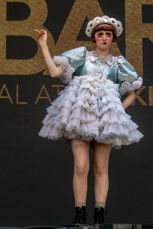 MAUDE APATOW on Stage at West End Live in Trafalgar Square in London 06/17/202