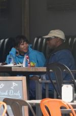 MEAGAN GOOD and Jonathan Majors on a Lunch Date in Hollywood 06/15/2023