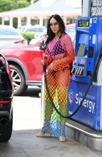 MELISSA GORGA at a Gas Station in Southampton 06/28/2023