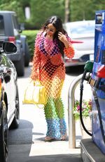 MELISSA GORGA at a Gas Station in Southampton 06/28/2023