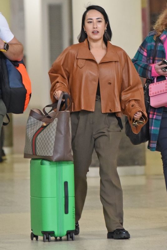 MELISSA LEONG Arrives on a Flight in Melbourne 06/26/2023