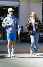 MIA REGAN and Romeo Beckham Leaves Erewhon in Calabasas 06/13/2023