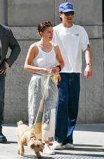 MILLIE BOBBY BROWN and Jake Bongiovi Out with Their Dog in New York 06/28/2023