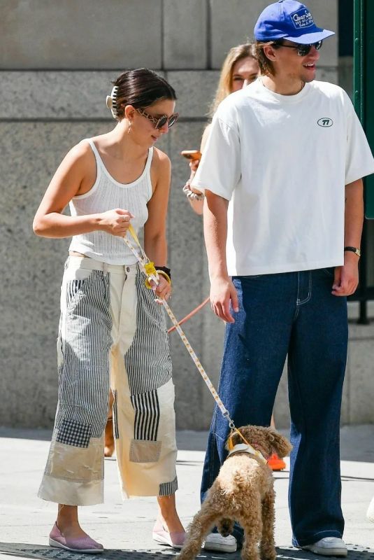 MILLIE BOBBY BROWN and Jake Bongiovi Out with Their Dog in New York 06/28/2023