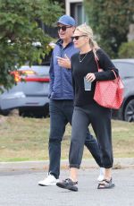 MOLLY SIMS and Scott Stuber Out for Cffee in Santa Monica 06/05/2023
