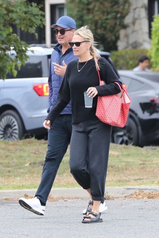 MOLLY SIMS and Scott Stuber Out for Cffee in Santa Monica 06/05/2023