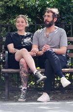 NATALIE MCQUEEN Out at a Park in Tribeca 05/30/2023
