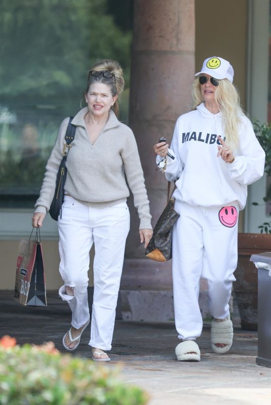 NICOLETTE SHERIDAN Out Shopping with Friend atCross Creek in Malibu 06/28/2023