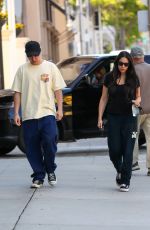 NOOR ALFALLAH Out for Coffee with Her Mother and Brother in Beverly Hills 06/20/2023