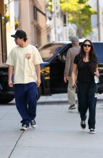 NOOR ALFALLAH Out for Coffee with Her Mother and Brother in Beverly Hills 06/20/2023