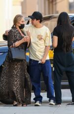 NOOR ALFALLAH Out for Coffee with Her Mother and Brother in Beverly Hills 06/20/2023