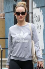 OLIVIA WILDE in an Adidas Sweatshirt Leaves a Gym in Los Angeles 06/16/2023