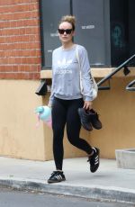 OLIVIA WILDE in an Adidas Sweatshirt Leaves a Gym in Los Angeles 06/16/2023