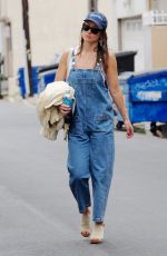 OLIVIA WILDE in Denim Overalls Leaves a Gym in Los Angeles 06/08/2023