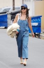 OLIVIA WILDE in Denim Overalls Leaves a Gym in Los Angeles 06/08/2023