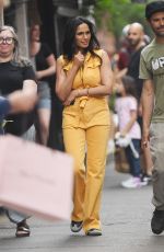 PADMA LAKSHMI Out for a Late Lunch at Fanelli Cafe in New York 06/06/2023
