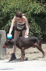 PARI JACKSON Out for Morning Hike with Her Dog in Los Angeles 06/24/2023