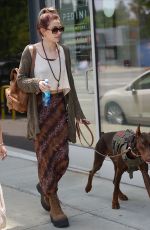 PARIS JACKSON Out with Her Doberman Pincher in West Hollywood 06/04/2023