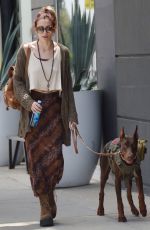 PARIS JACKSON Out with Her Doberman Pincher in West Hollywood 06/04/2023