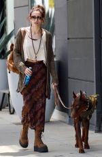 PARIS JACKSON Out with Her Doberman Pincher in West Hollywood 06/04/2023
