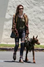 PARIS JACKSON Out with Her Dog on Melrose Ave in West Hollywood 06/25/2023