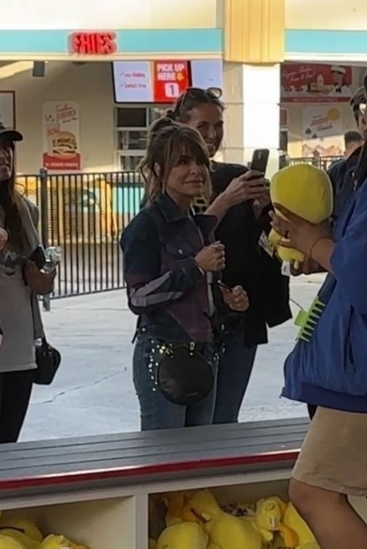 PAULA ABDUL Out at Six Flag Magic Mountain in Valencia 06/19/2023