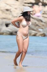 Pregnant BRUNA BIANCARDI in Bikini at a Beach on Mykonos Island 06/05/2023