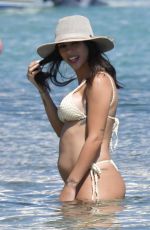 Pregnant BRUNA BIANCARDI in Bikini at a Beach on Mykonos Island 06/05/2023