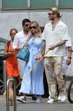 Pregnant DILETTA LEOTTA and Loris Karius Out with Their Dog in Milan 06/06/2023